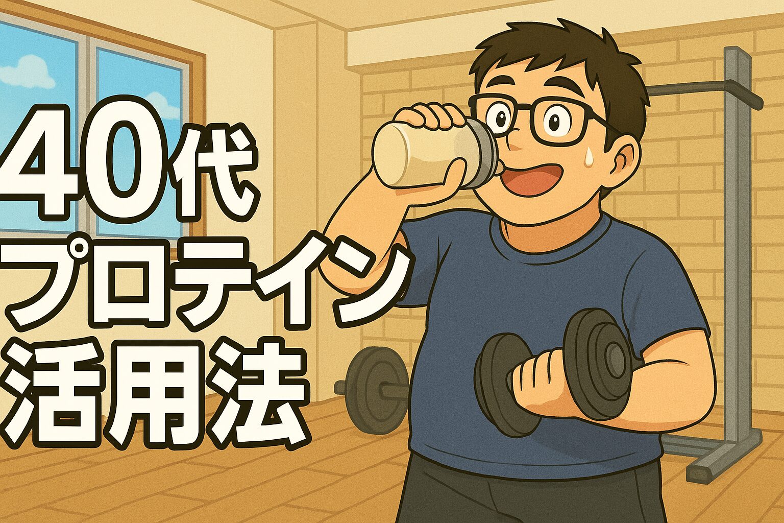40代男性が健康診断をきっかけに始めたプロテイン生活|運動と食事の効果を底上げする一歩